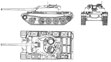 Танк Т-54, чертеж.